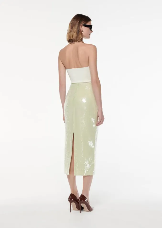 Women Bottoms Roland Mouret Sequin Midi Skirt
