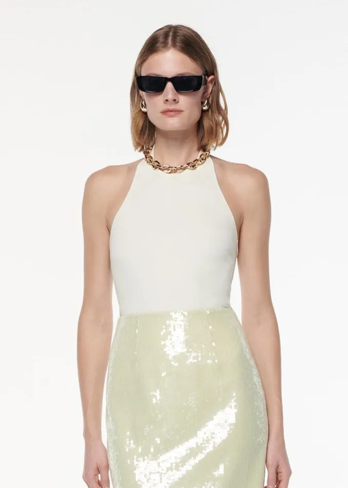 Women Bottoms Roland Mouret Sequin Midi Skirt