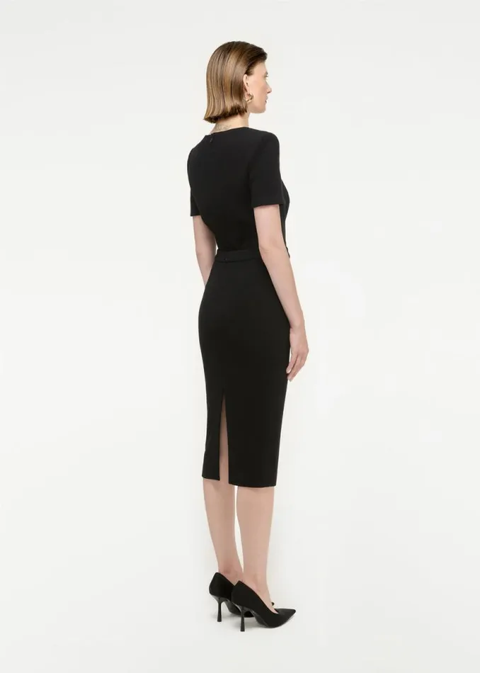 Women Bottoms Roland Mouret Wool Crepe Midi Skirt