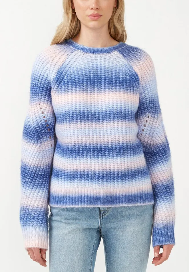 Women Boxy Juno Sweater Strong Blue Buffalo David Bitton Sweaters