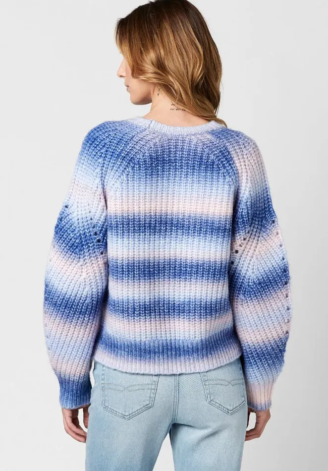 Women Boxy Juno Sweater Strong Blue Buffalo David Bitton Sweaters