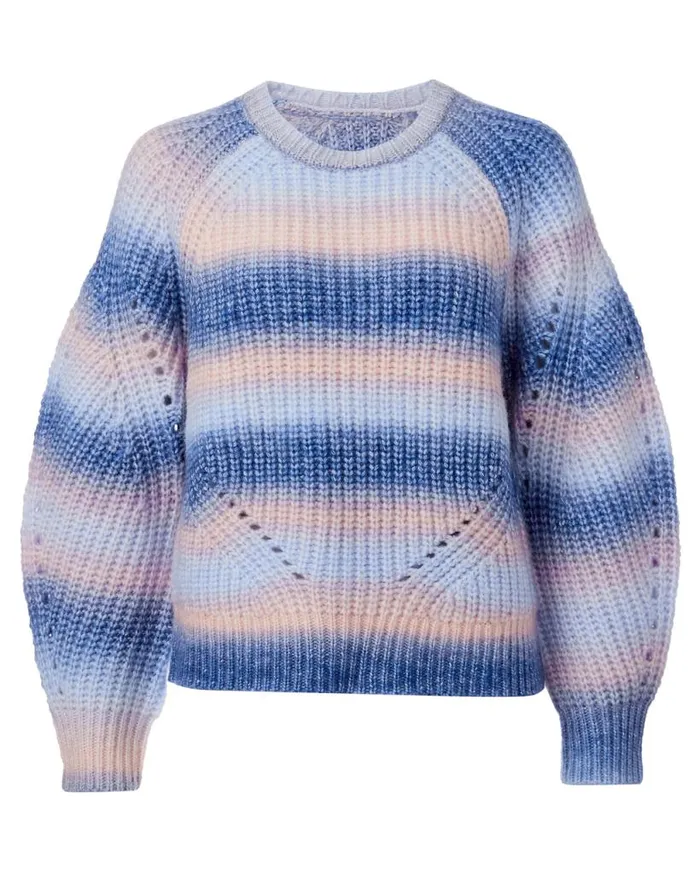 Women Boxy Juno Sweater Strong Blue Buffalo David Bitton Sweaters