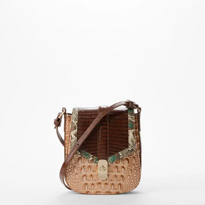 Women Brahmin Crossbodies Everlee Honey Brown Devonshire