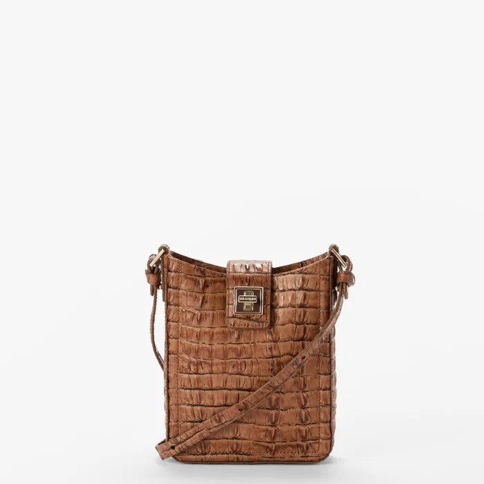 Women Brahmin Crossbodies Marley Luggage Brown Leontyne