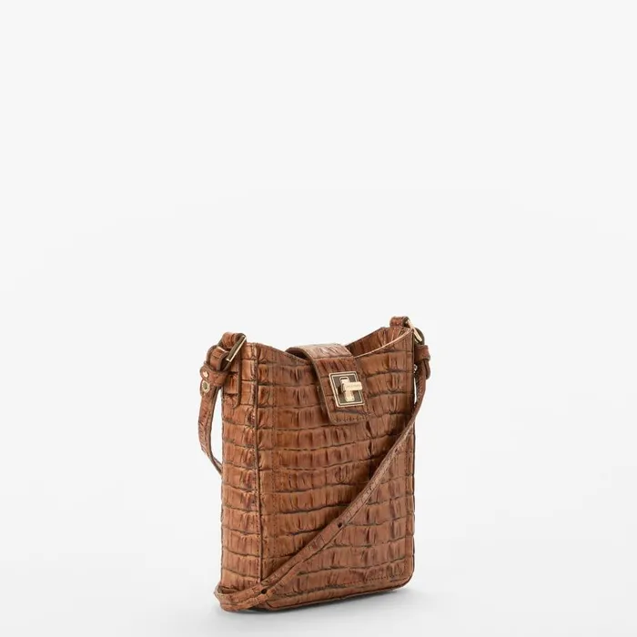 Women Brahmin Crossbodies Marley Luggage Brown Leontyne