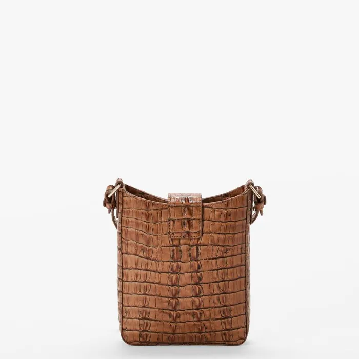 Women Brahmin Crossbodies Marley Luggage Brown Leontyne