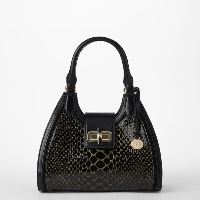 Women Brahmin Satchels Adrian Black Cavatica