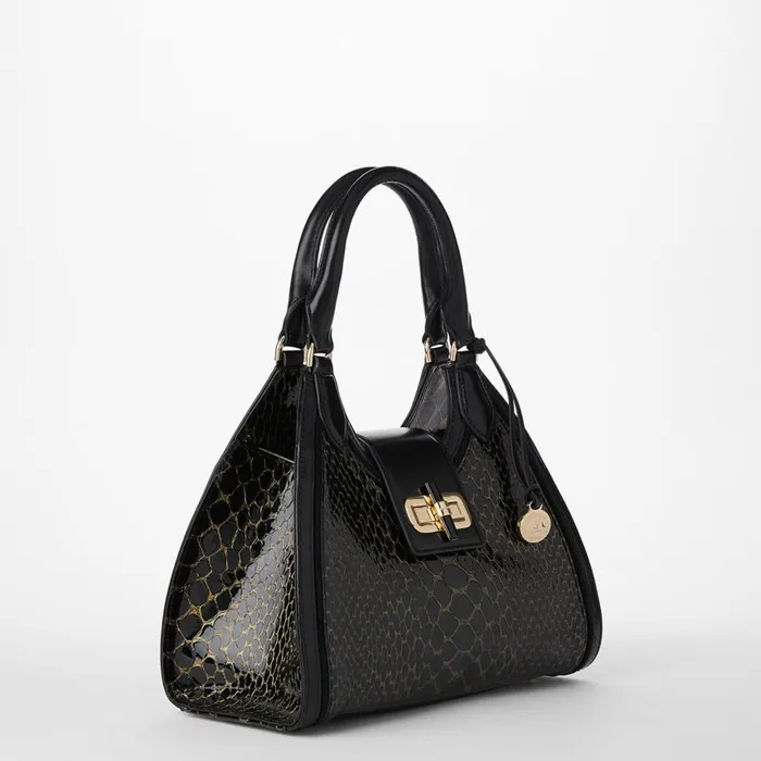 Women Brahmin Satchels Adrian Black Cavatica