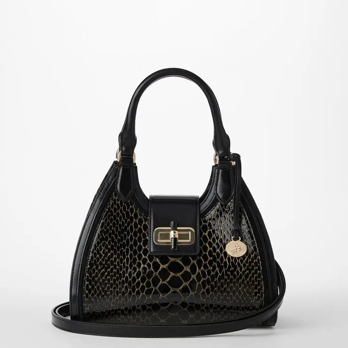 Women Brahmin Satchels Adrian Black Cavatica