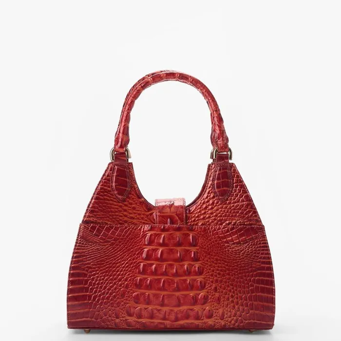 Women Brahmin Satchels Adrian Radiant Red Melbourne