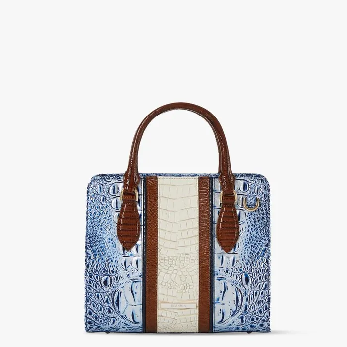 Women Brahmin Satchels Cami Coastal Blue Odysea