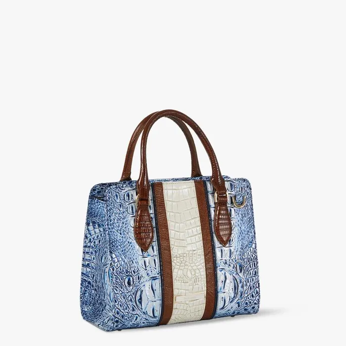 Women Brahmin Satchels Cami Coastal Blue Odysea