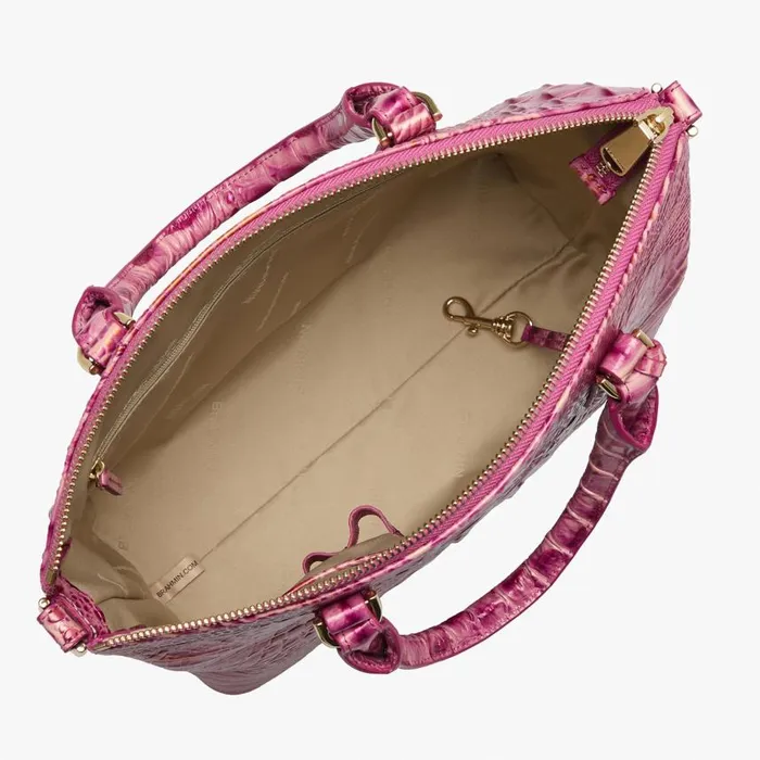 Women Brahmin Satchels Duxbury Satchel Rouge Blush Melbourne