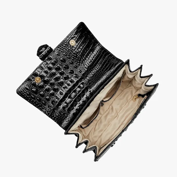 Women Brahmin Satchels Hallie Black Melbourne