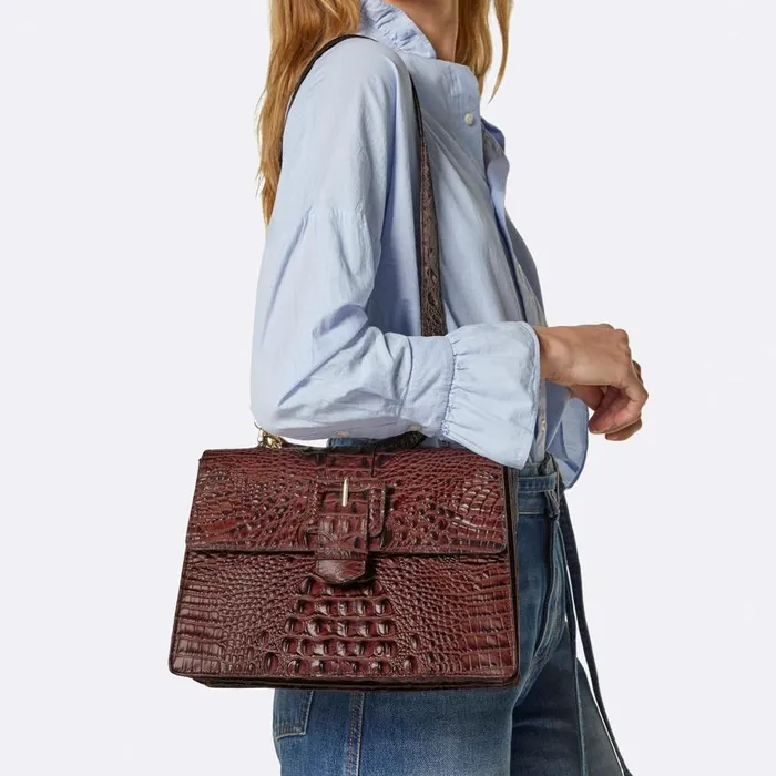 Women Brahmin Satchels Hallie Black Melbourne