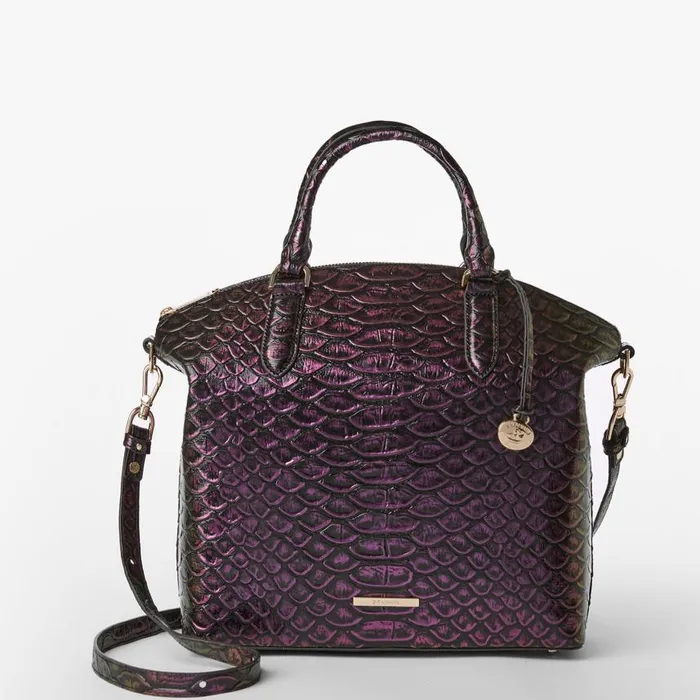 Women Brahmin Satchels Large Duxbury Satchel Passion Purple Excelsior