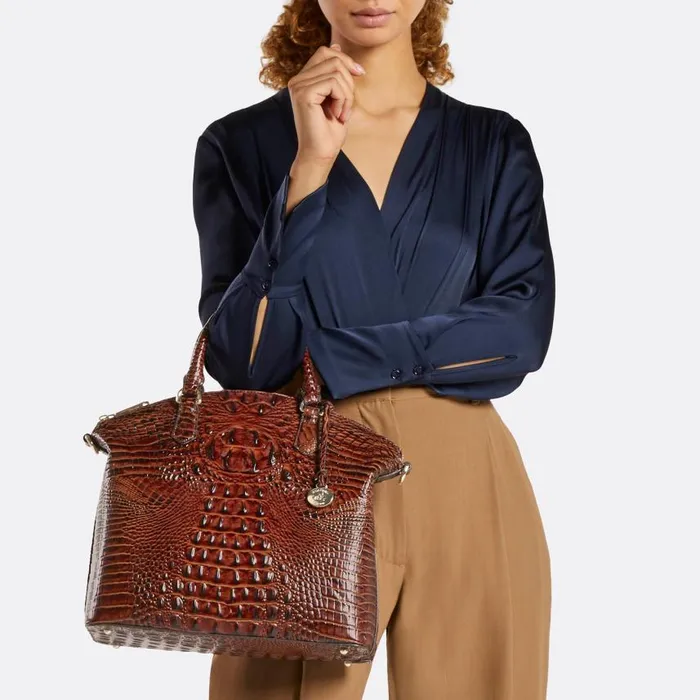 Women Brahmin Satchels Large Duxbury Satchel Passion Purple Excelsior