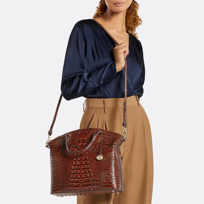 Women Brahmin Satchels Large Duxbury Satchel Passion Purple Excelsior