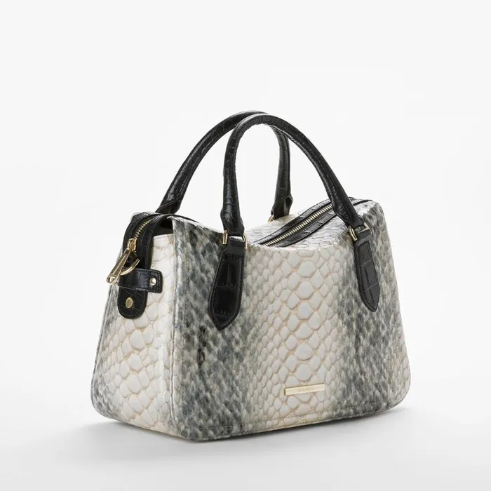 Women Brahmin Satchels Micaela Black Rockaway
