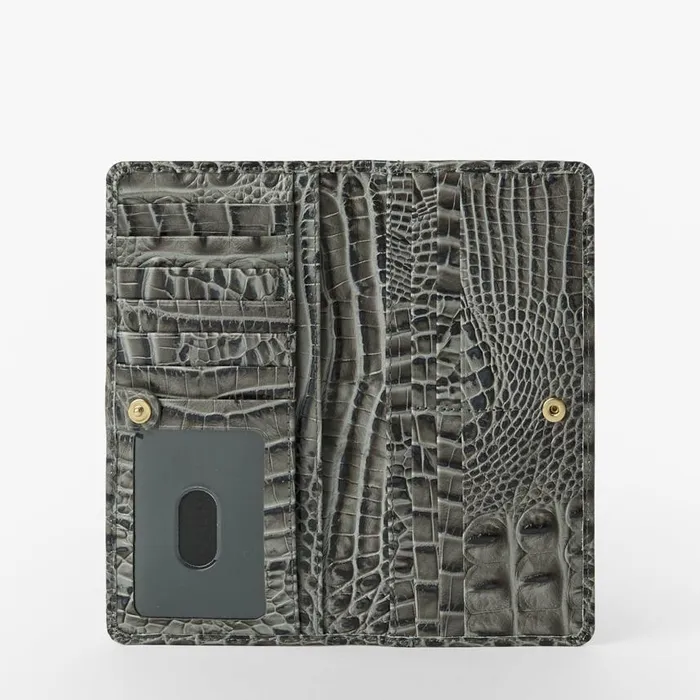 Women Brahmin Wallets and Wristlets Ady Wallet Charcoal Zinnia