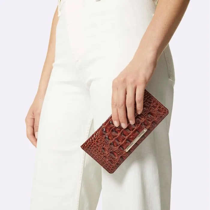 Women Brahmin Wallets and Wristlets Ady Wallet Charcoal Zinnia