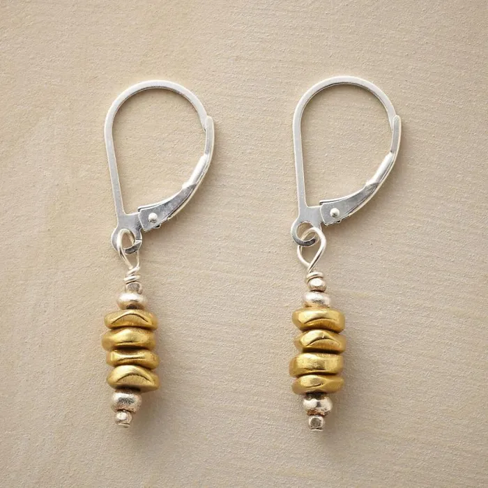 Women Brass Cairn Earrings Sundance Catalog Earrings