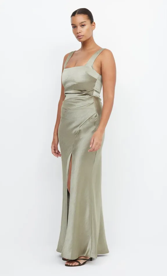 Women Bridesmaids Bec Bridge THE DREAMER SQUARE NECK DRESS Sage