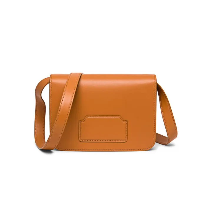 Women Brown Leather Crossbody Bag Santoni Bags