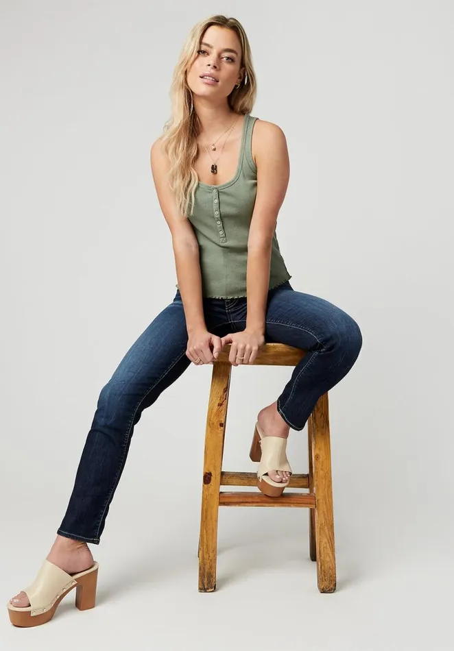 Women Buttoned Delphine Tank Top Dk Ivy Buffalo David Bitton Tops and Tees
