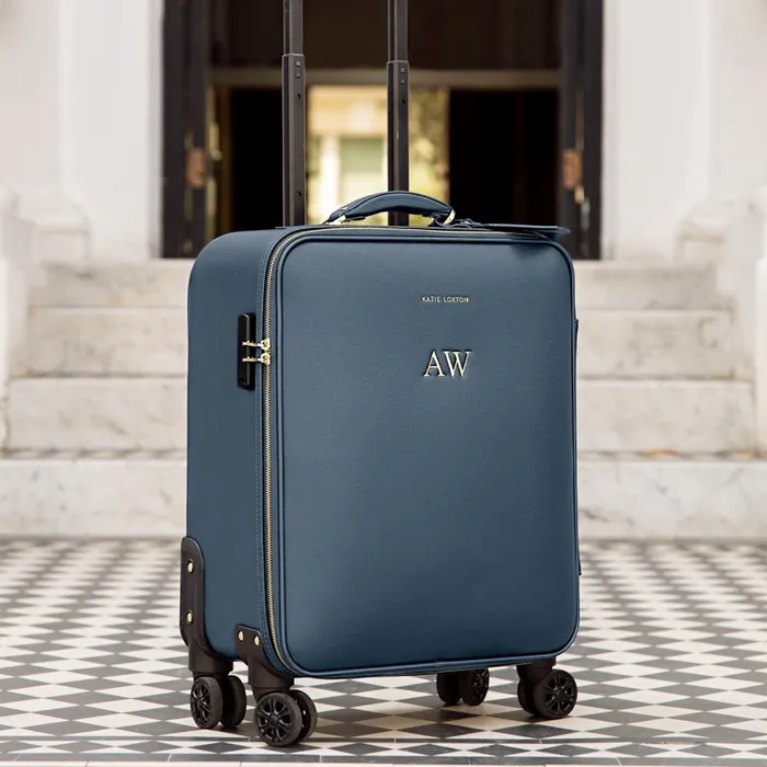 Women Cabin Bags and Suitcases Katie Loxton Oxford Cabin Suitcase 8211 Navy