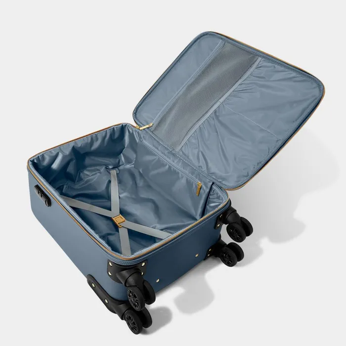 Women Cabin Bags and Suitcases Katie Loxton Oxford Cabin Suitcase 8211 Navy