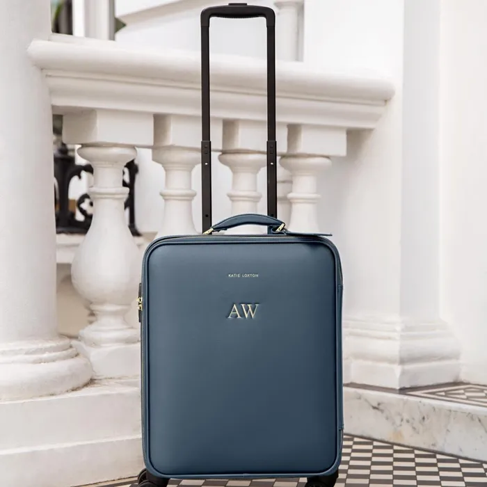 Women Cabin Bags and Suitcases Katie Loxton Oxford Cabin Suitcase 8211 Navy