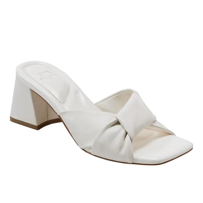 Women Calia Block Heel Sandal Ivory Marc Fisher Sandals