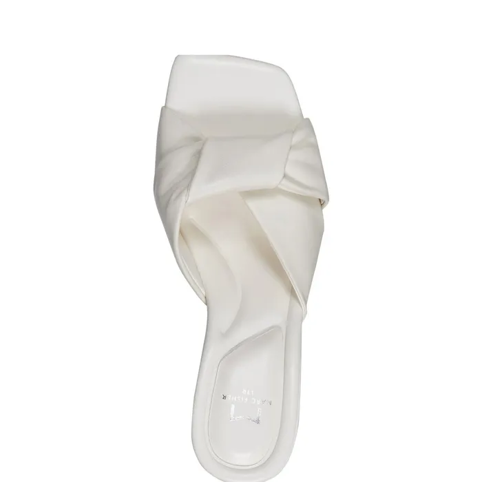 Women Calia Block Heel Sandal Ivory Marc Fisher Sandals