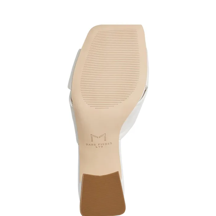 Women Calia Block Heel Sandal Ivory Marc Fisher Sandals