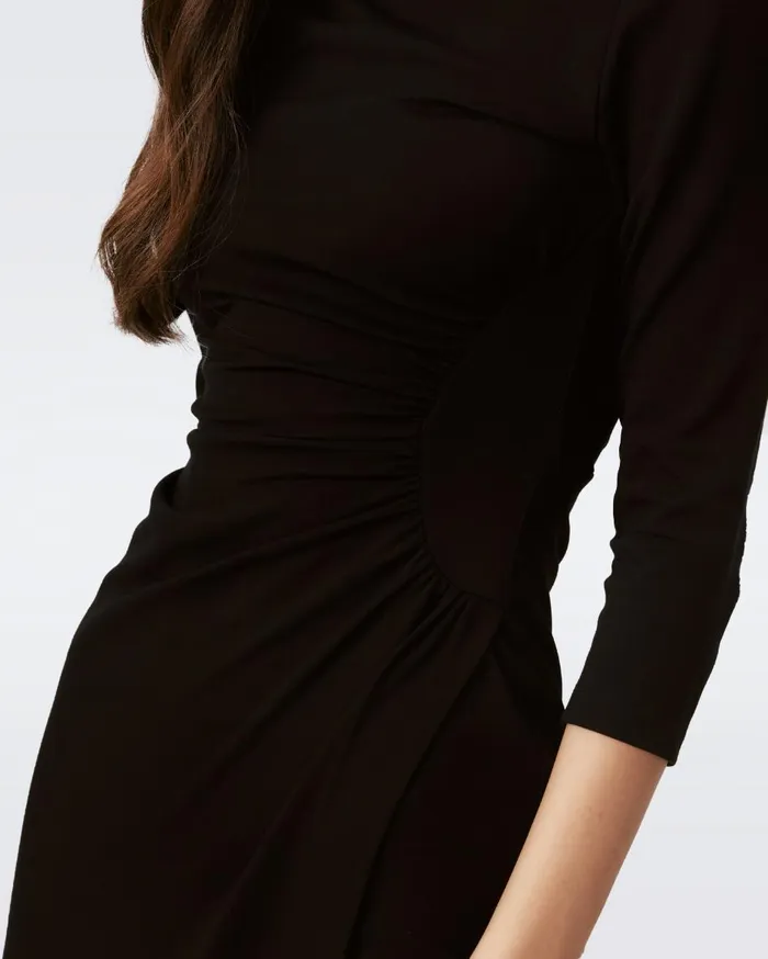 Women Capri Dress Black DVF Dresses