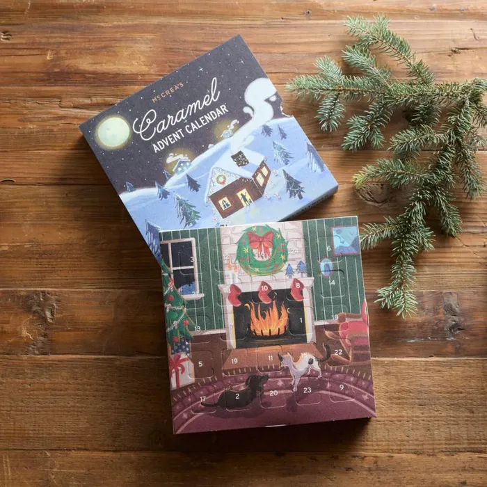 Women Caramel Christmas Advent Calendar Sundance Catalog Seasonal