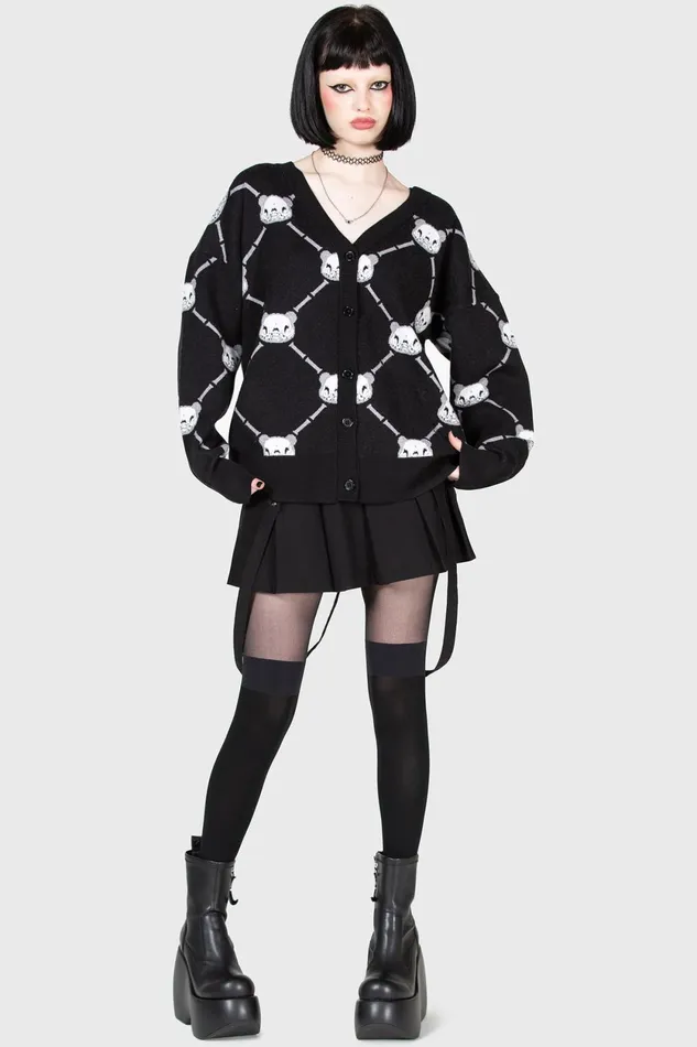 Women Cardigans Killstar Bone To Pick Cardigan