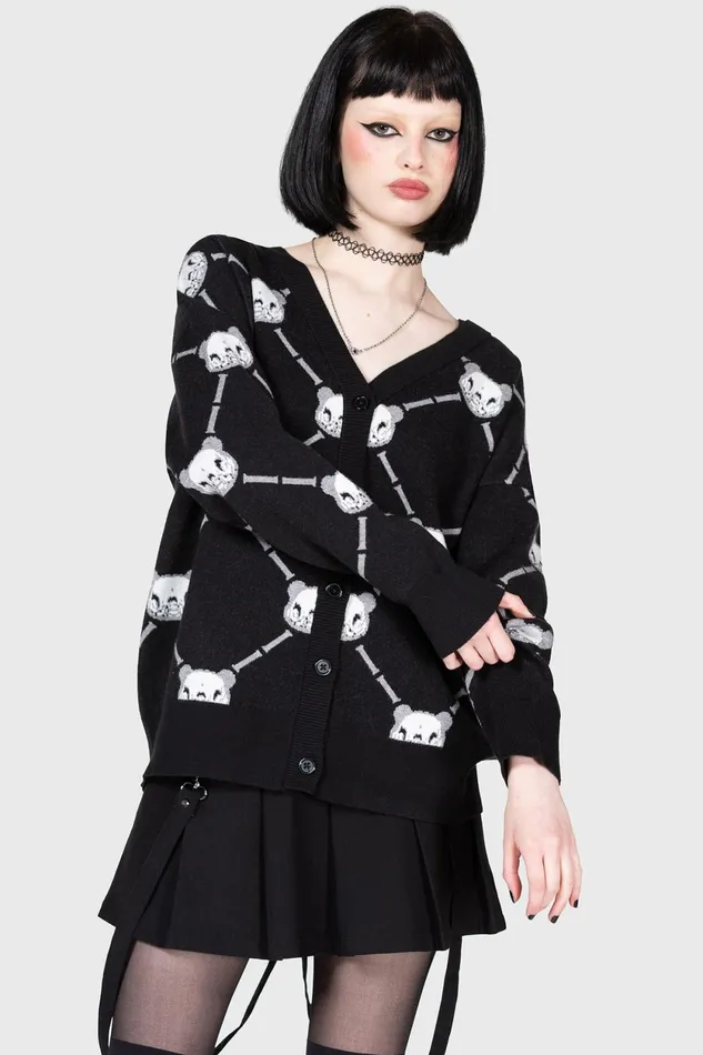 Women Cardigans Killstar Bone To Pick Cardigan