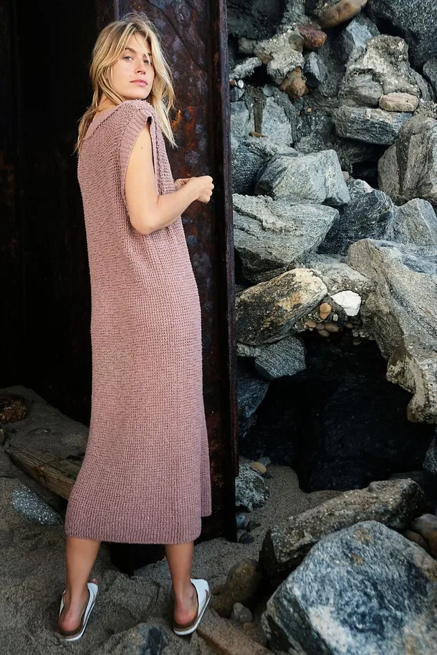 Women Casual Dresses Free People G2g Midi Dress Plum Dust