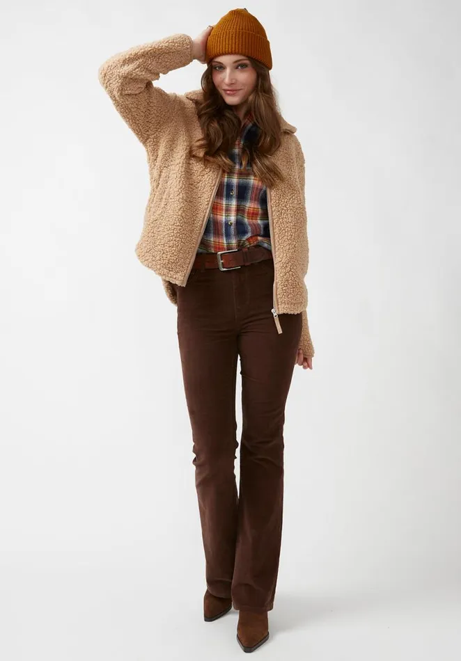 Women Caterina Vintage Caramel Women039s Full Zip Jacket Vintage Caramel Buffalo David Bitton Jackets