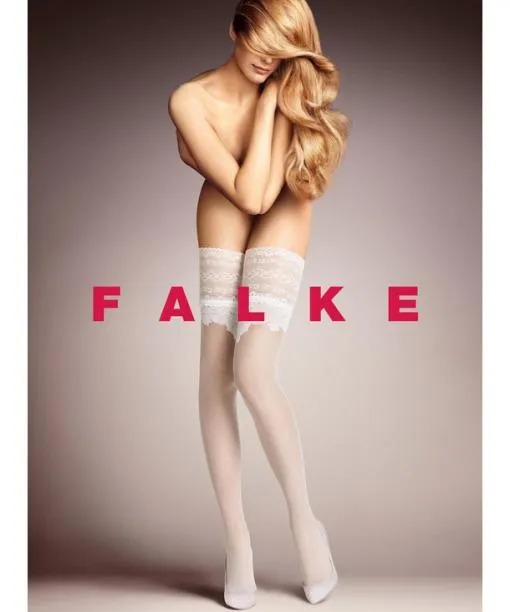 Women Ceremonial 20 DEN Women Stay Ups Off FALKE Thigh Highs