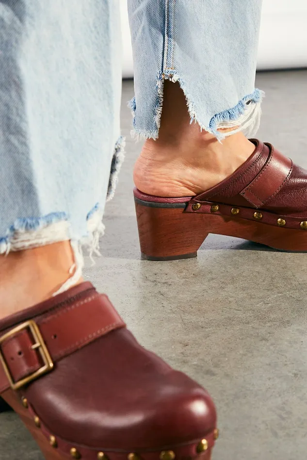 Women Clogs Free People Culver City Clogs Mahogany