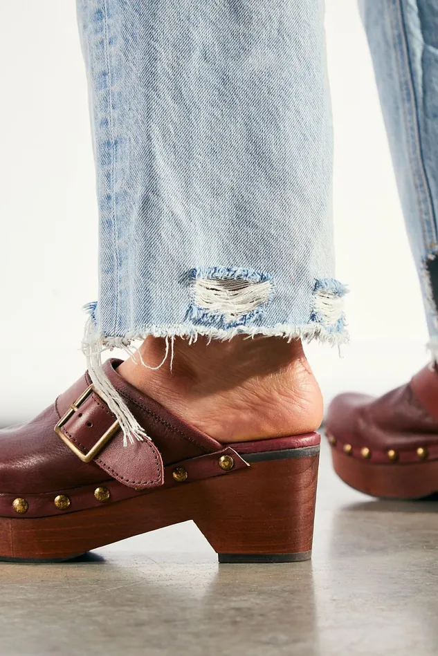 Women Clogs Free People Culver City Clogs Mahogany
