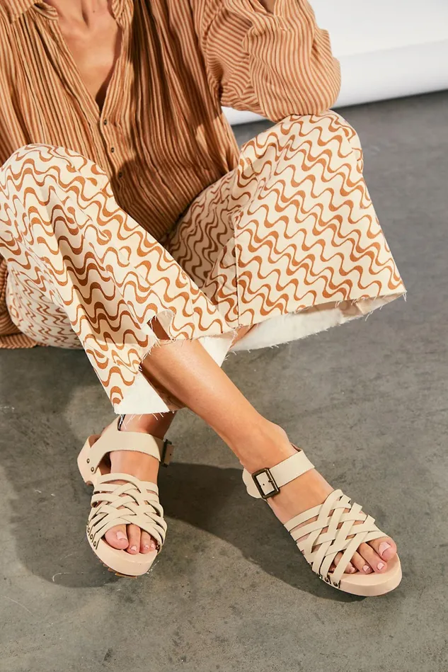 Women Clogs Free People River Woven Clog Sandpaper