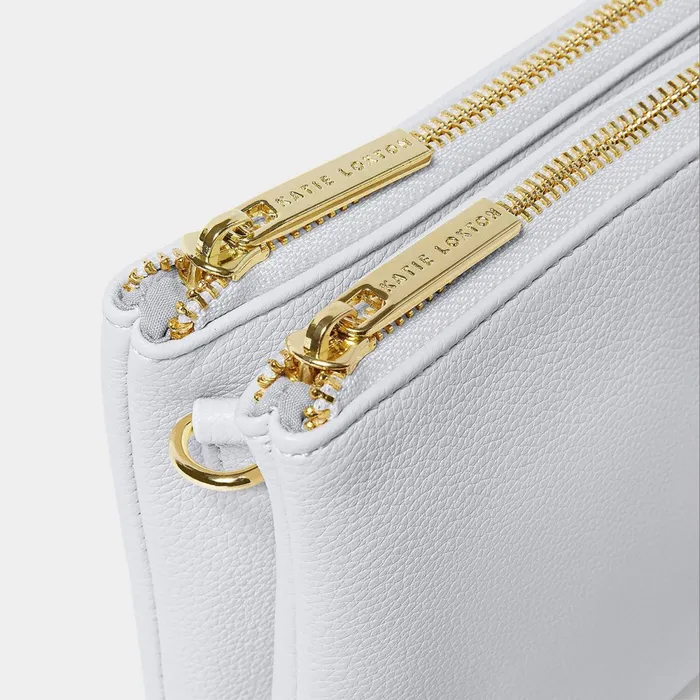 Women Clutch Bags and Pouches Katie Loxton Duo Pouch In Powder Blue 8211 Clutch Bag