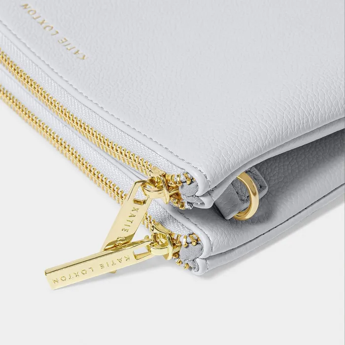 Women Clutch Bags and Pouches Katie Loxton Duo Pouch In Powder Blue 8211 Clutch Bag