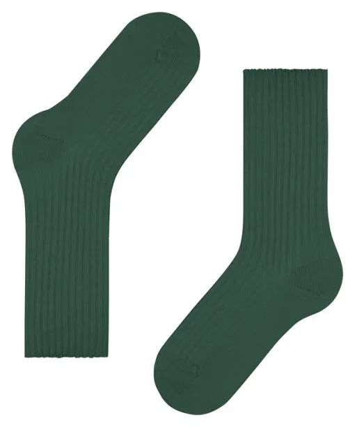 Women Cosy Wool Boot Women Socks Hunter Green FALKE Socks