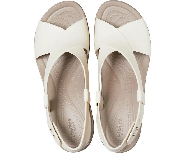 Women Crocs Brooklyn High Wedge Stucco Mushroom Crocs Sandals