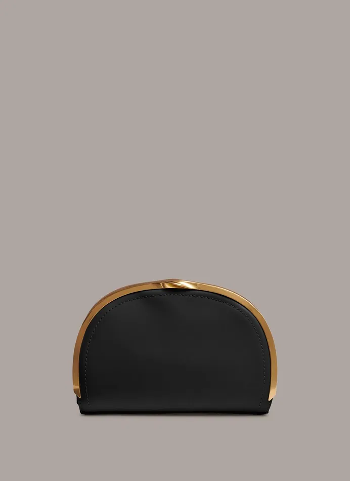 Women Crossbody Bags And Satchels Donna Karan LAWRENCE CLUTCH Black